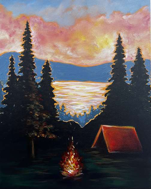 Autumn Lakeside Embers 