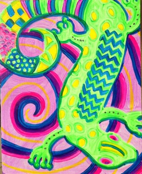 Fluorescent Gecko