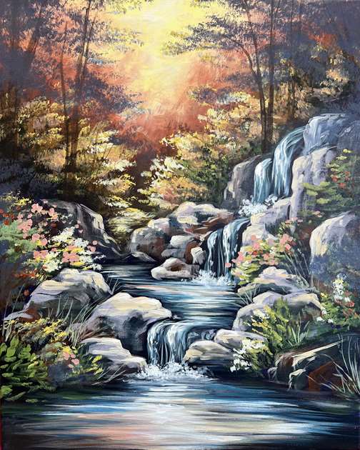Sunset Cascade 